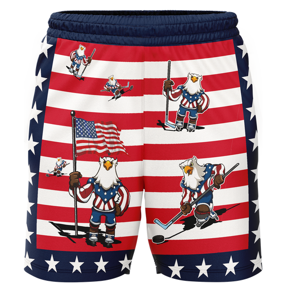 Seacoast Spartans (Ice Hockey) American Eagle Adult Workout Wear Shorts