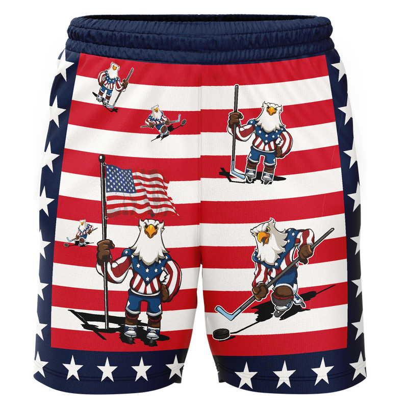 Seacoast Spartans (Ice Hockey) American Eagle Adult Workout Wear Shorts
