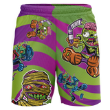 Seacoast Spartans (Ice Hockey) Zombie Adult Workout Wear Shorts