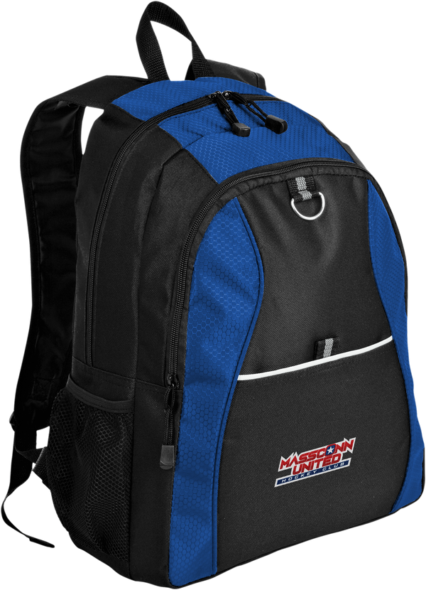 Mass Conn United Contrast Honeycomb Backpack