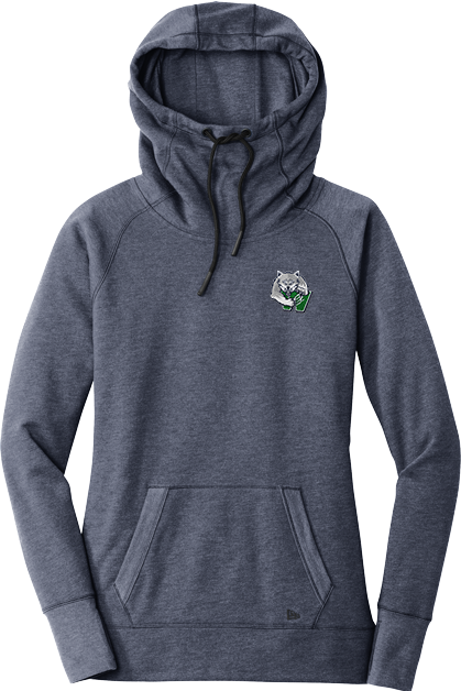 Woodbridge Wolfpack New Era Ladies Tri-Blend Fleece Pullover Hoodie