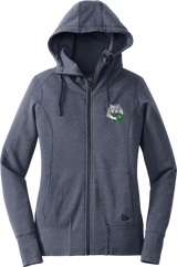 Woodbridge Wolfpack New Era Ladies Tri-Blend Fleece Full-Zip Hoodie