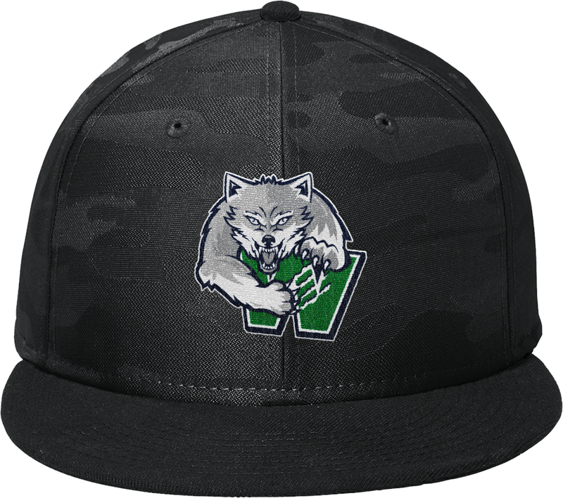 Woodbridge Wolfpack New Era Camo Flat Bill Snapback Cap