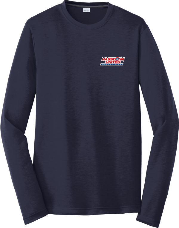 Mass Conn United Long Sleeve PosiCharge Competitor Cotton Touch Tee