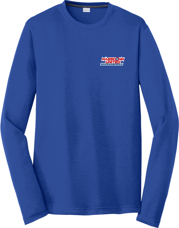 Mass Conn United Long Sleeve PosiCharge Competitor Cotton Touch Tee